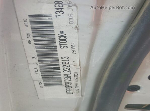 1FADP3F23HL222913 2017 FORD FOCUS White ძრავის განყოფილების ხედი