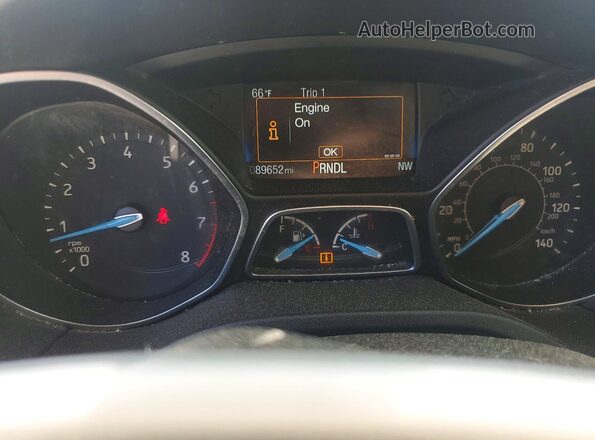 1FADP3F23JL283734 2018 FORD FOCUS Silver Instrument cluster view