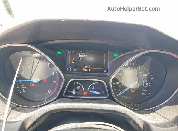 1FADP3F23JL291994 2018 FORD FOCUS Black ხელსაწყოთა პანელის ხედი