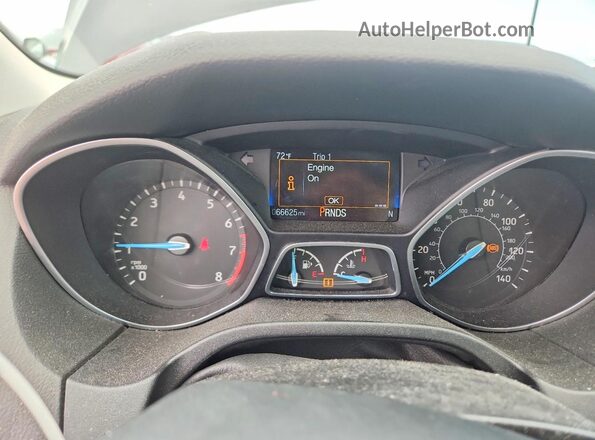 1FADP3F24GL286022 2016 FORD FOCUS Gray Instrument cluster view