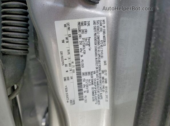 1FADP3F24HL225772 2017 FORD FOCUS Серебряный Вид подкапотного пространства