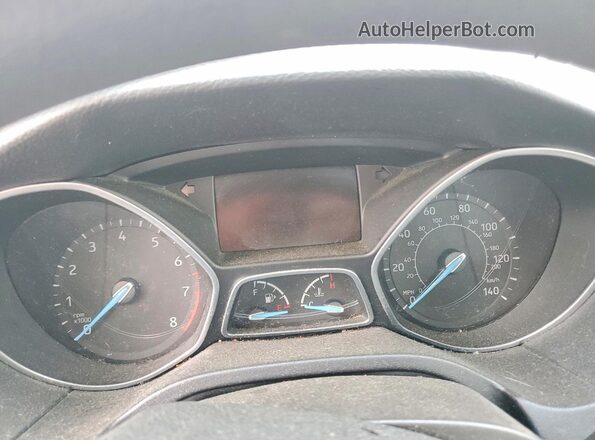 1FADP3F24HL225772 2017 FORD FOCUS Серебряный Вид щитка приборов
