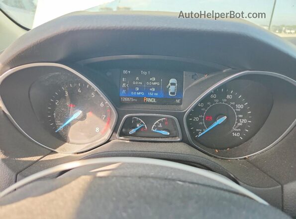 1FADP3F24HL233130 2017 FORD FOCUS White Instrument cluster view