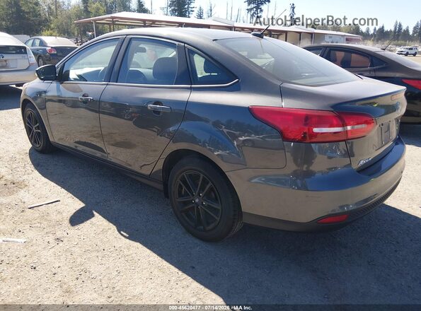 1FADP3F24HL304455 2017 FORD FOCUS Gray Trasero izquierdo