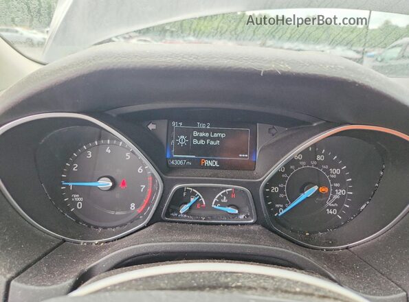 1FADP3F24HL315679 2017 FORD FOCUS Серый Вид щитка приборов