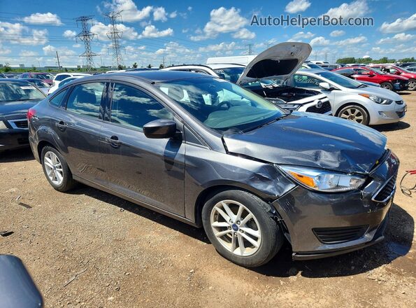 1FADP3F24JL203826 2018 FORD FOCUS Gray Przód prawy
