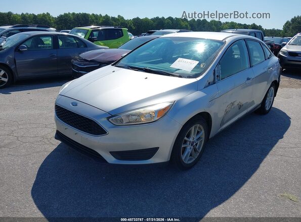 1FADP3F24JL212834 2018 FORD FOCUS Silver წინა მარცხენა ხედი სამი მეოთხედიდან