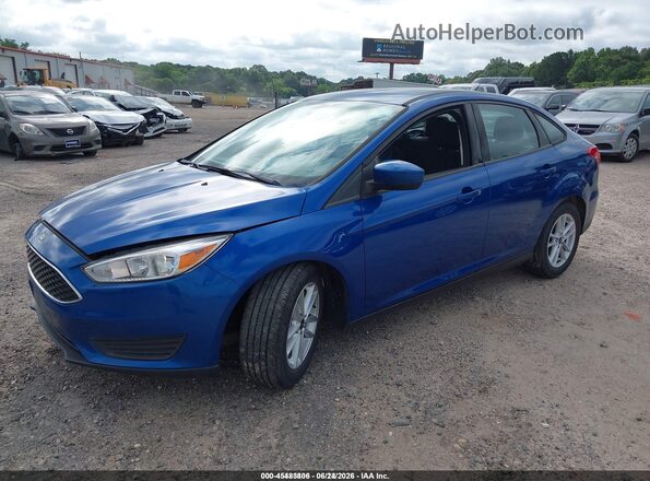 1FADP3F24JL327854 2018 FORD FOCUS Blue Przód lewy