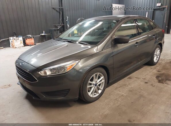 1FADP3F24JL328230 2018 FORD FOCUS Gray Vista tres cuartos delantera izquierda