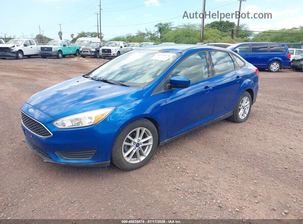 1FADP3F24JL329085 2018 FORD FOCUS Синий Передняя левая четверть