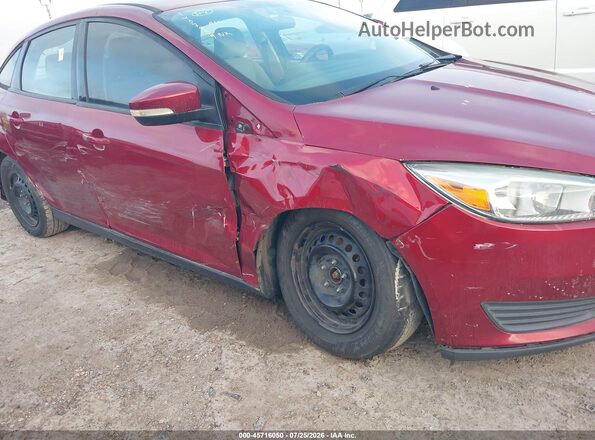 1FADP3F25GL253160 2016 FORD FOCUS Red Front view
