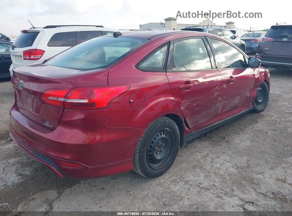 1FADP3F25GL253160 2016 FORD FOCUS Red Rear right