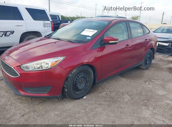 1FADP3F25GL253160 2016 FORD FOCUS Red Front left