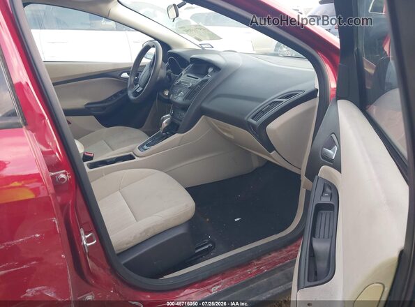 1FADP3F25GL253160 2016 FORD FOCUS Red Front interior view