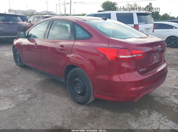 1FADP3F25GL253160 2016 FORD FOCUS Red Rear left