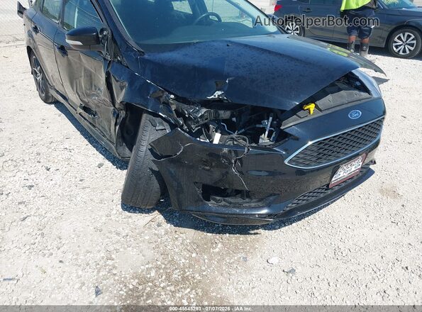 1FADP3F25GL371693 2016 FORD FOCUS Black Front view