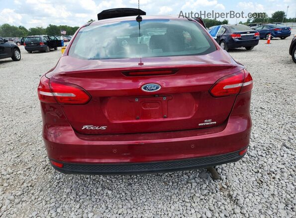 1FADP3F25GL376456 2016 FORD FOCUS Maroon Rear view