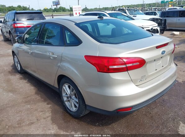 1FADP3F25HL329722 2017 FORD FOCUS Золотой Задняя левая четверть