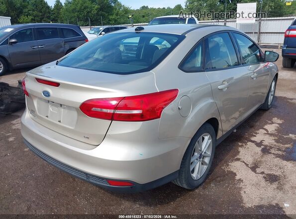 1FADP3F25HL329722 2017 FORD FOCUS Золотой Задняя правая четверть