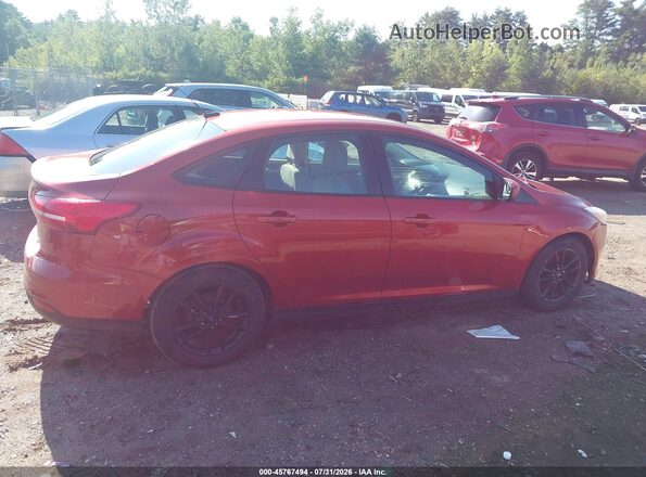 1FADP3F25JL252257 2018 FORD FOCUS Red უკანა სალონის ხედი