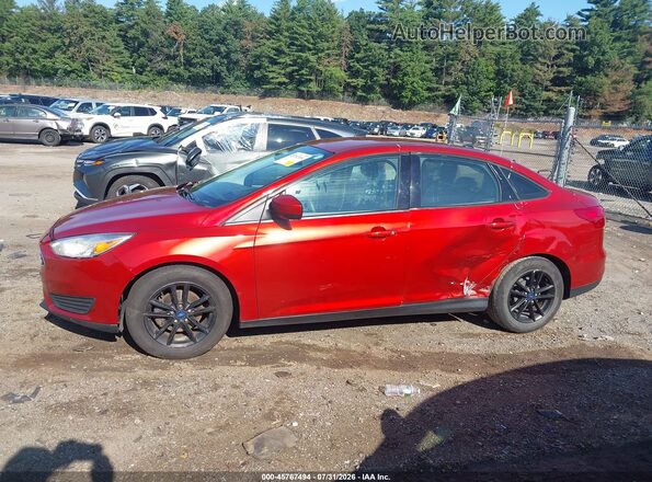 1FADP3F25JL252257 2018 FORD FOCUS Red სალონის 360-გრადუსიანი ხედი