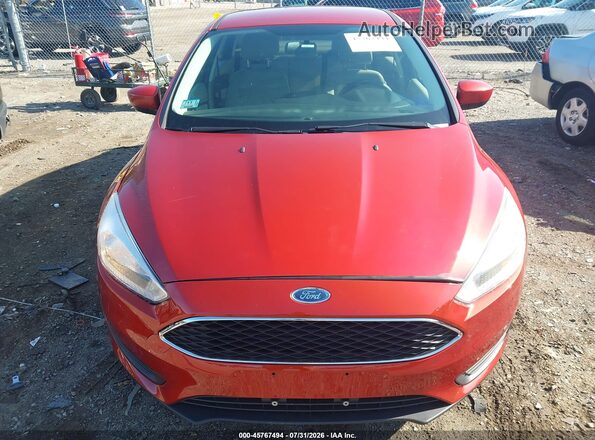 1FADP3F25JL252257 2018 FORD FOCUS Red ხელსაწყოთა პანელის ხედი