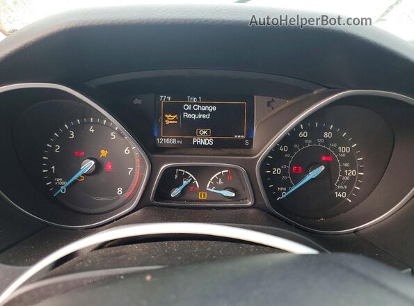 1FADP3F26GL376160 2016 FORD FOCUS Silver Vista del cuadro de instrumentos