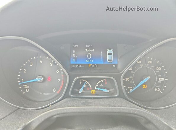1FADP3F26GL378667 2016 FORD FOCUS White Widok zestawu wskaźników