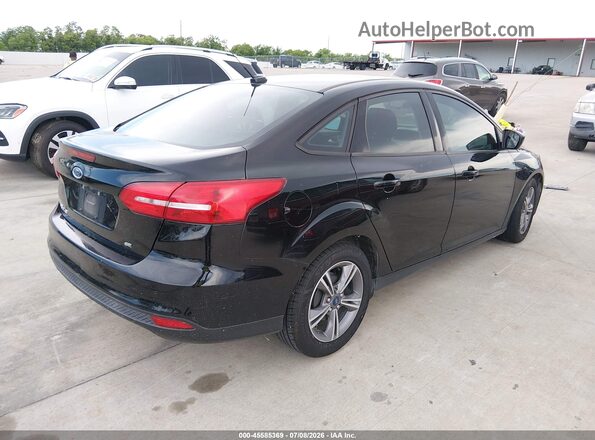 1FADP3F26JL222510 2018 FORD FOCUS Черный Задняя правая четверть