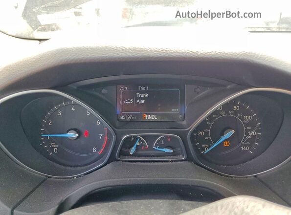1FADP3F26JL231790 2018 FORD FOCUS Black ხელსაწყოთა პანელის ხედი