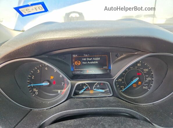 1FADP3F26JL237265 2018 FORD FOCUS Blue Սարքավորումների վահանակի տեսք