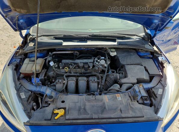 1FADP3F26JL237265 2018 FORD FOCUS Blue Սալոնի հետևի տեսք