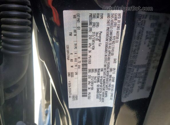 1FADP3F27GL203571 2016 FORD FOCUS Black Շարժիչի բաժամունքի տեսք