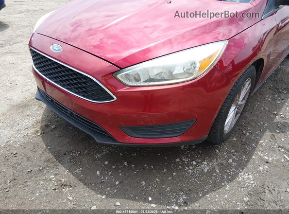 1FADP3F27GL219298 2016 FORD FOCUS Red Widok z przodu
