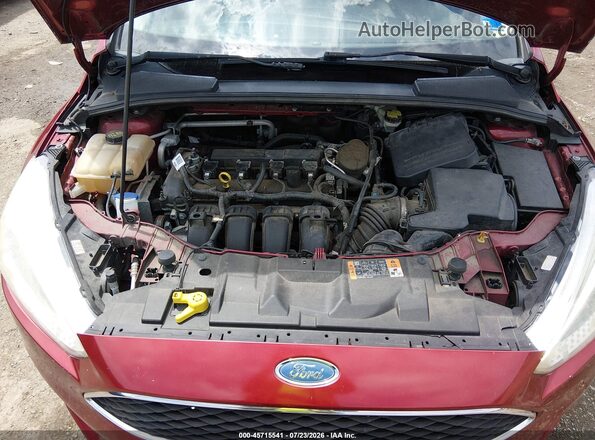 1FADP3F27GL219298 2016 FORD FOCUS Red Widok z tyłu