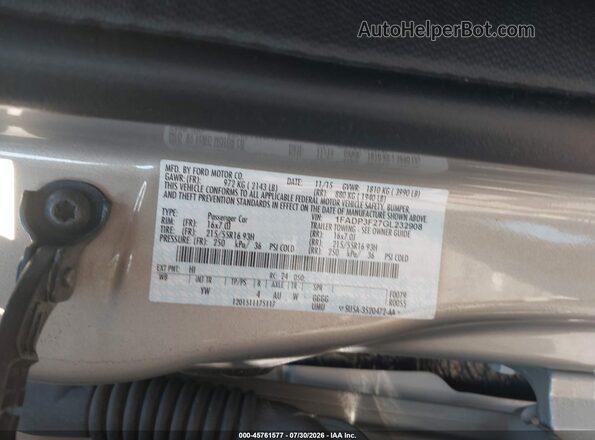 1FADP3F27GL232908 2016 FORD FOCUS Бежевый Вид подкапотного пространства