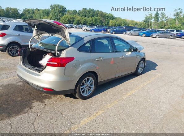 1FADP3F27GL232908 2016 FORD FOCUS Бежевый Задняя правая четверть