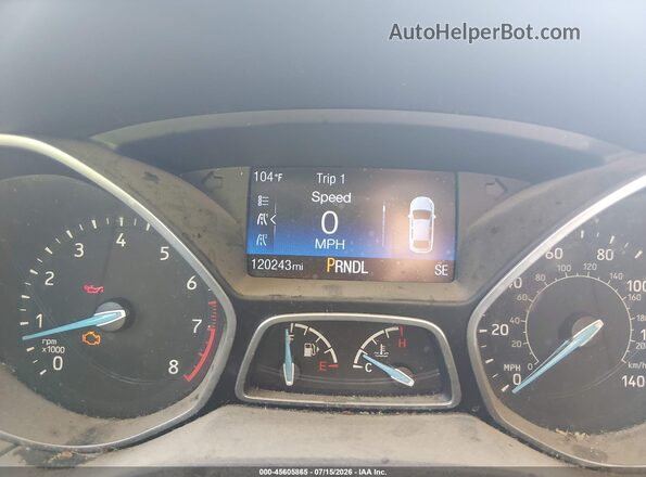 1FADP3F27GL275743 2016 FORD FOCUS Red Հետևի նստատեղերի տեսք