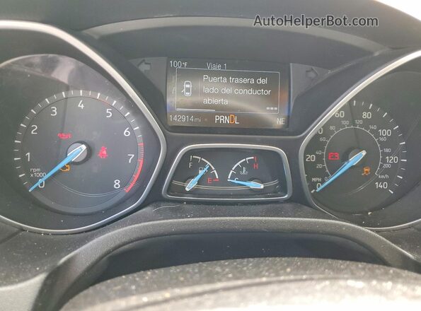 1FADP3F27GL320163 2016 FORD FOCUS White Instrument cluster view