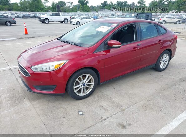 1FADP3F27GL368567 2016 FORD FOCUS Red წინა მარცხენა ხედი სამი მეოთხედიდან