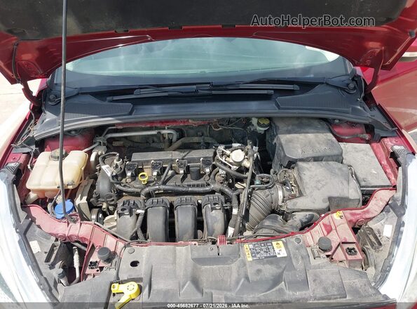 1FADP3F27GL368567 2016 FORD FOCUS Red უკანა ხედი