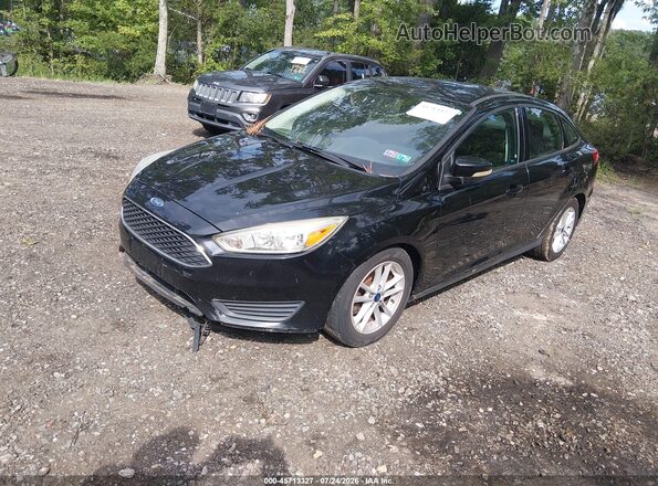 1FADP3F27GL385112 2016 FORD FOCUS Black Przód lewy