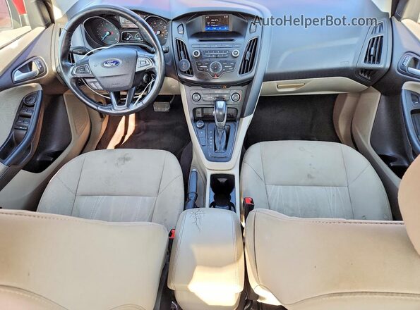 1FADP3F27GL388981 2016 FORD FOCUS Burgundy Dashboard view