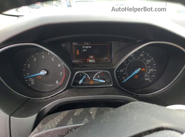1FADP3F27HL275615 2017 FORD FOCUS White Instrument cluster view