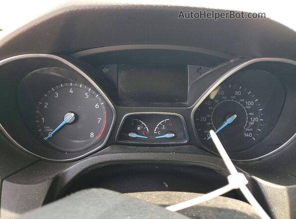 1FADP3F27HL332895 2017 FORD FOCUS White Vista del cuadro de instrumentos