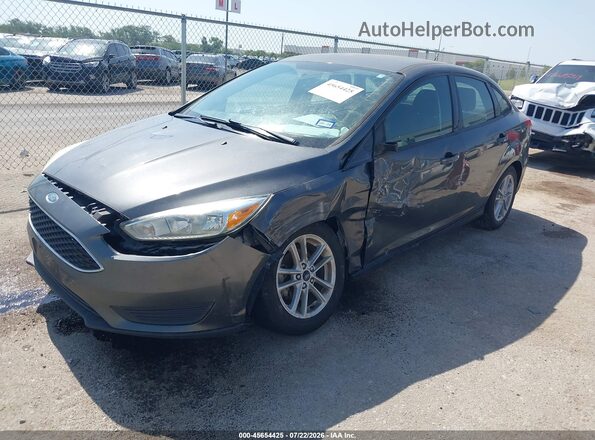 1FADP3F27JL328867 2018 FORD FOCUS Gray Widok z przodu