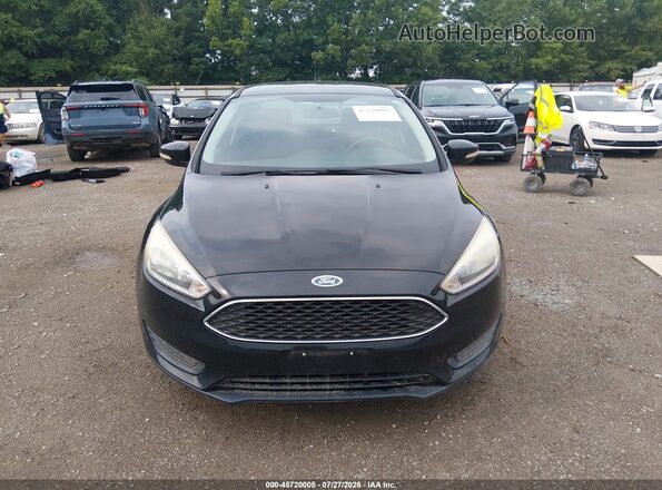 1FADP3F28GL224848 2016 FORD FOCUS Black Front view