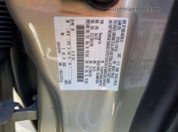 1FADP3F28GL240743 2016 FORD FOCUS Gold Вид наклейки з VIN-кодом