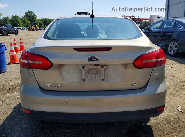 1FADP3F28GL240743 2016 FORD FOCUS Gold Вид ззаду