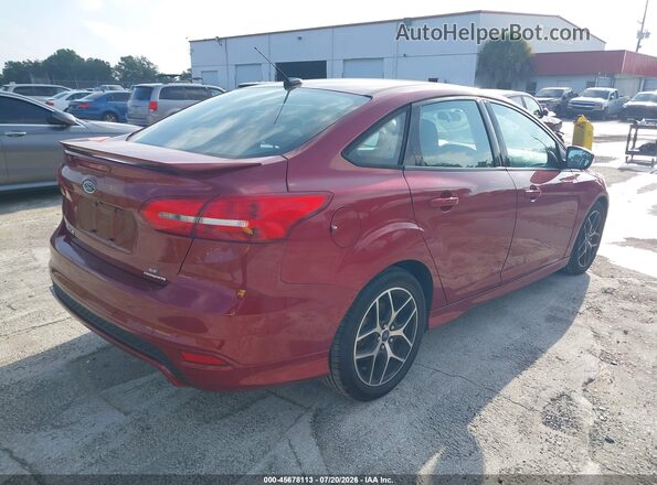 1FADP3F28GL261706 2016 FORD FOCUS Бордовый Задняя правая четверть
